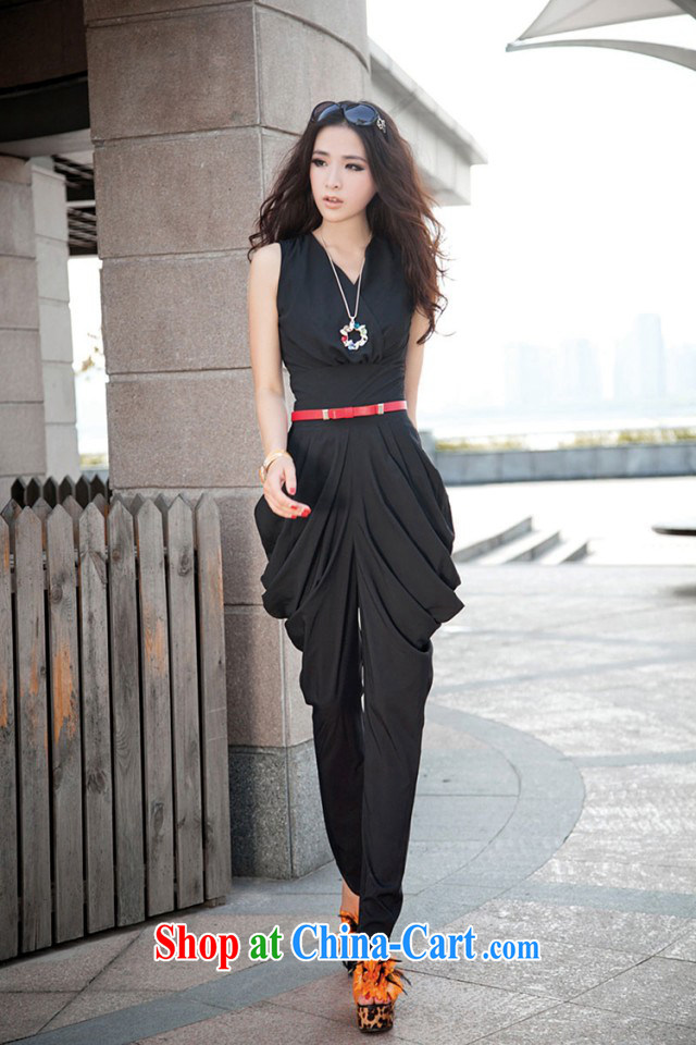 Red Star 2015 new summer girl, trouser press in Europe-pants sleeveless high-waist-pants ultra graphics thin black XL pictures, price, brand platters! Elections are good character, the national distribution, so why buy now enjoy more preferential! Health