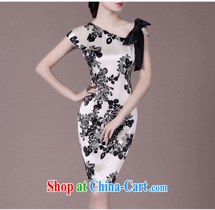 Mak luxury summer 2015 new beauty, video thin sauna Silk Cheongsam floral girl 8943 white 3XL pictures, price, brand platters! Elections are good character, the national distribution, so why buy now enjoy more preferential! Health
