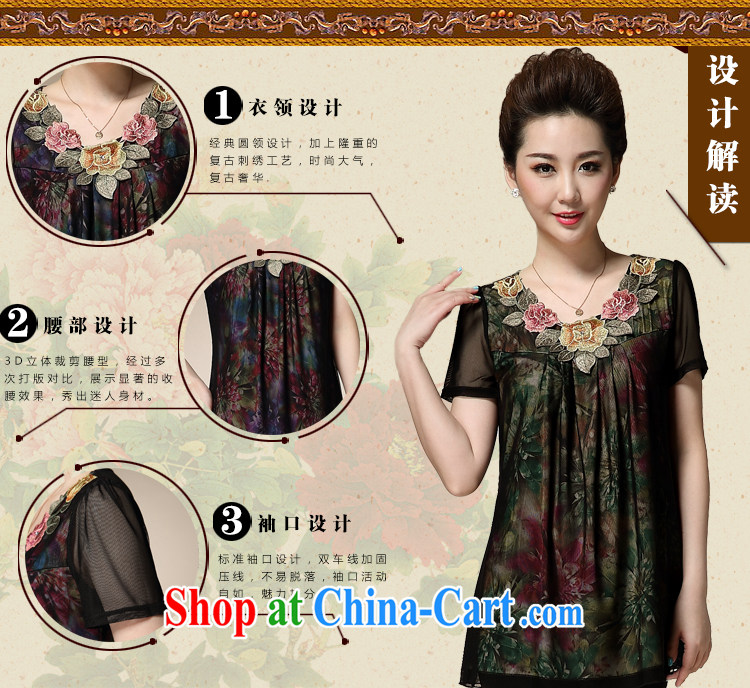 Wholesale 2015 summer older blouses Korean version of the new, large, snow-woven shirt short-sleeved mom with green fireworks 4 XL pictures, price, brand platters! Elections are good character, the national distribution, so why buy now enjoy more preferential! Health
