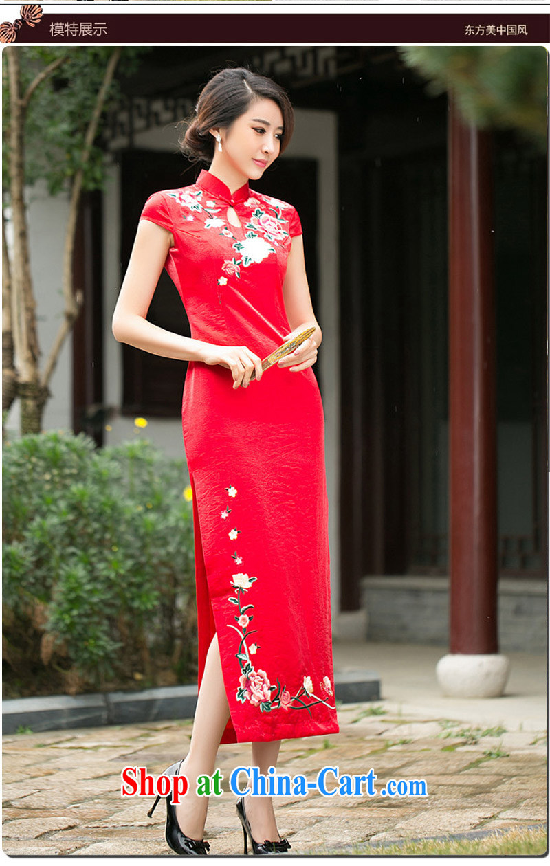2015 DEPTHDES new toast Service Bridal wedding dress improved cheongsam long summer fashion the forklift truck to the embroidery beauty graphics thin replica red S pictures, price, brand platters! Elections are good character, the national distribution, so why buy now enjoy more preferential! Health