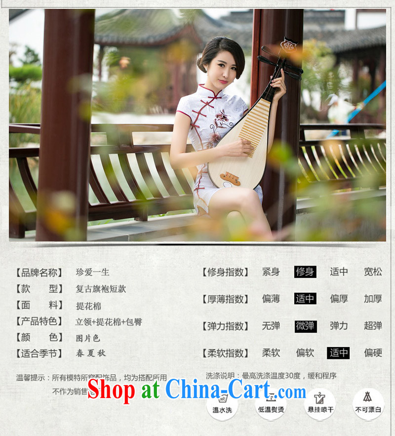 DEPTHDES 2015 summer new stylish daily suit embroidered elegance antique beauty, for the charge-back cheongsam dress girl picture color XXL pictures, price, brand platters! Elections are good character, the national distribution, so why buy now enjoy more preferential! Health