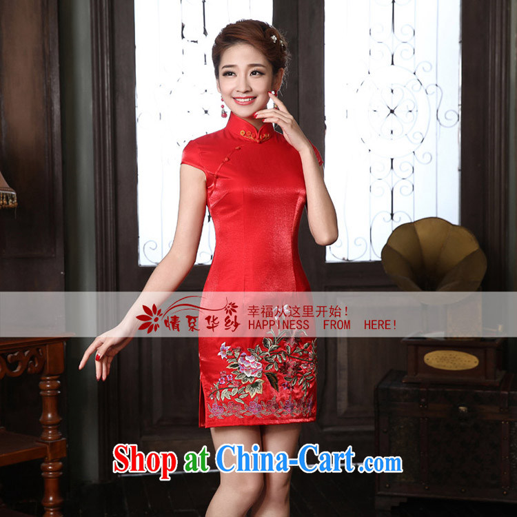 The china yarn dresses 2015 new spring and summer with daily short, Retro dresses improved cultivating cotton dress stylish girls white XXL pictures, price, brand platters! Elections are good character, the national distribution, so why buy now enjoy more preferential! Health