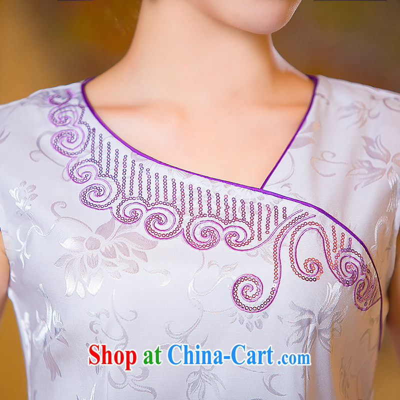 Love spell Fort Lauderdale new dresses 2015 summer short, Retro improved embroidery beauty everyday, Mom loaded cheongsam dress suit XXL, love spell Fort, shopping on the Internet