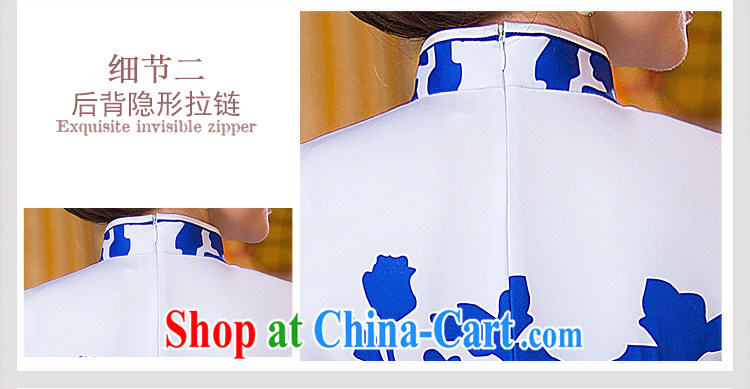 She dresses in Fort Lauderdale 2015 new summer, blue elegant Daily Beauty improved blue and white porcelain mother load cheongsam dress blue XXL pictures, price, brand platters! Elections are good character, the national distribution, so why buy now enjoy more preferential! Health