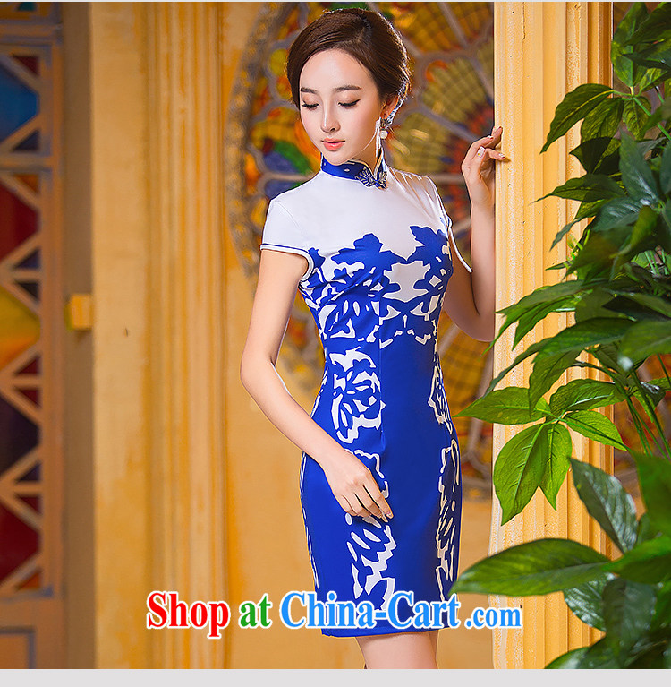 She dresses in Fort Lauderdale 2015 new summer, blue elegant Daily Beauty improved blue and white porcelain mother load cheongsam dress blue XXL pictures, price, brand platters! Elections are good character, the national distribution, so why buy now enjoy more preferential! Health
