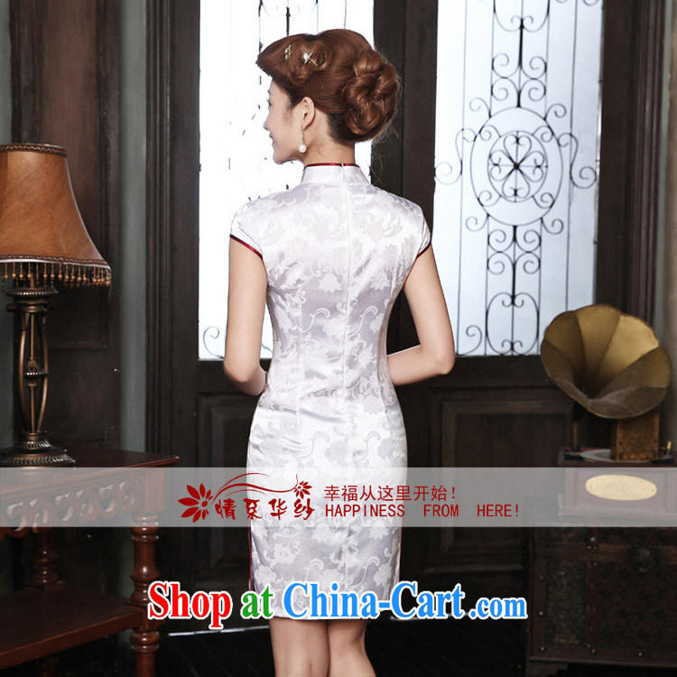 The china yarn 2015 new dresses and toast-serving retro embroidery low-power's beauty dresses embroidery cheongsam white XL pictures, price, brand platters! Elections are good character, the national distribution, so why buy now enjoy more preferential! Health