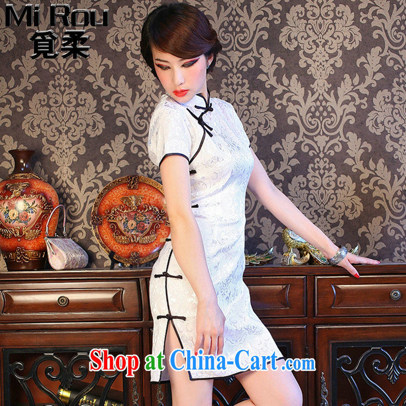 Find Sophie women's clothing dresses summer new Chinese Chinese improved, Korea for modern graphics thin short cheongsam dress such as the color 2 XL, flexible employment, shopping on the Internet
