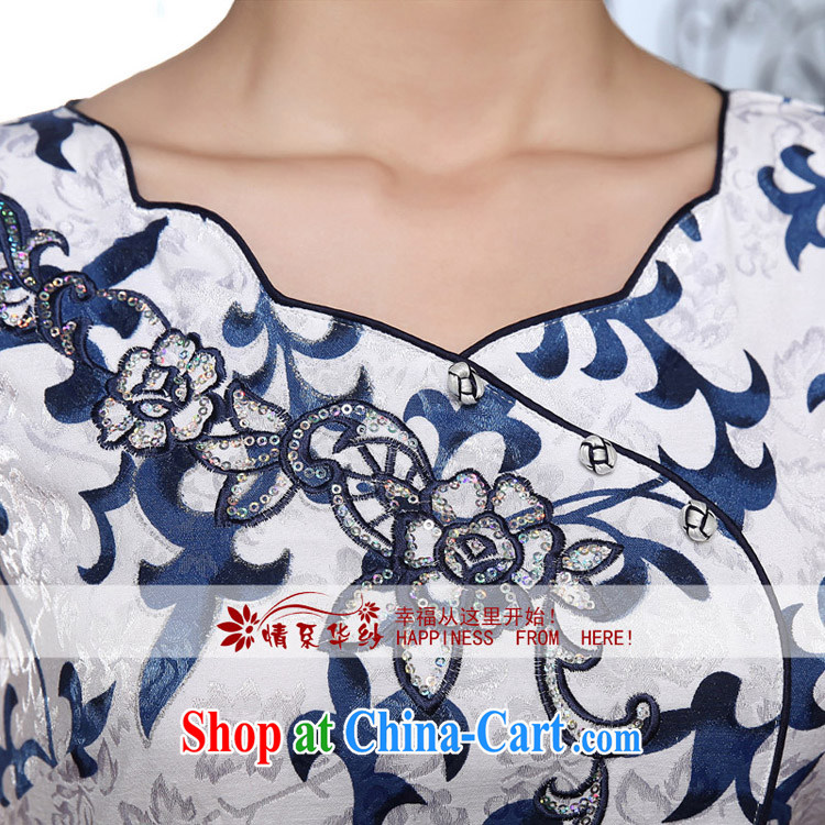 The china yarn dresses 2015 new spring short-sleeved summer retro dresses daily cultivating improved dress girls hot burglary, blue and white porcelain, A XXL pictures, price, brand platters! Elections are good character, the national distribution, so why buy now enjoy more preferential! Health