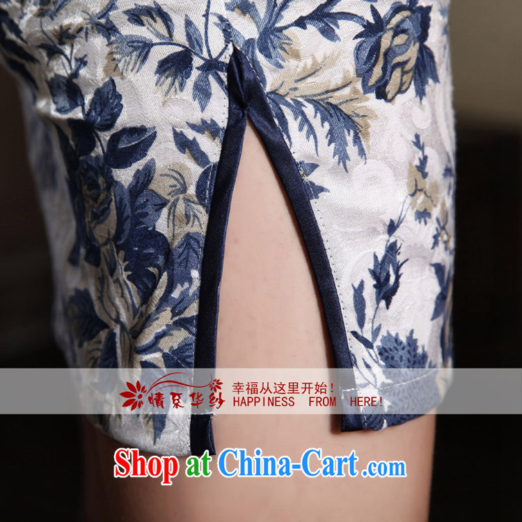 The china yarn dresses 2015 new spring short-sleeved summer retro dresses daily cultivating improved dress girls hot burglary, blue and white porcelain, A XXL pictures, price, brand platters! Elections are good character, the national distribution, so why buy now enjoy more preferential! Health