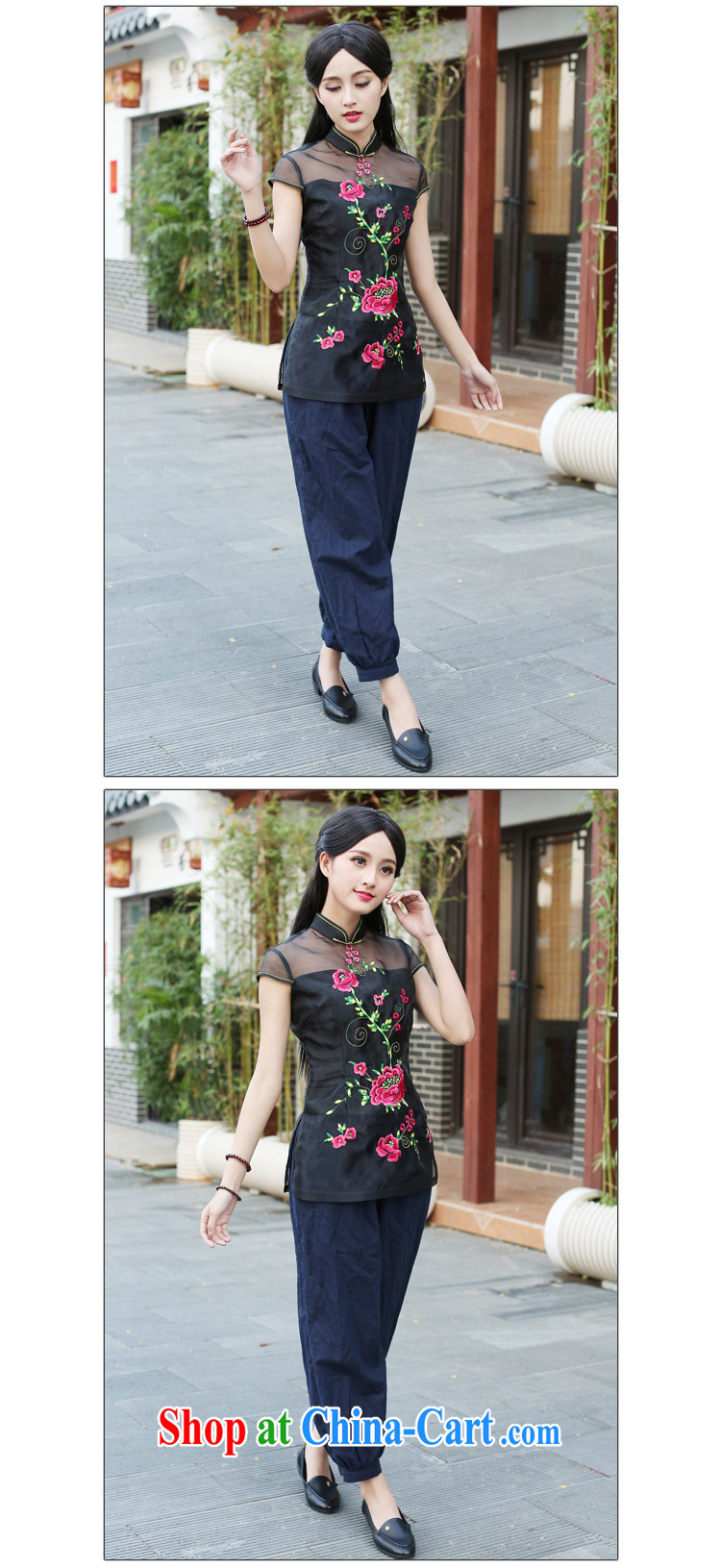 China's Ethnic classic original embroidery lace Tang is, summer dress short-sleeved T-shirt improved, served tea service red XXL pictures, price, brand platters! Elections are good character, the national distribution, so why buy now enjoy more preferential! Health