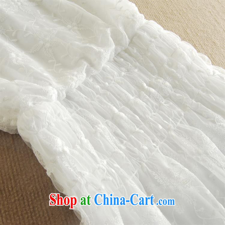 Details Only Korean summer new, long lace beach skirt the waist graphics thin dresses white L pictures, price, brand platters! Elections are good character, the national distribution, so why buy now enjoy more preferential! Health