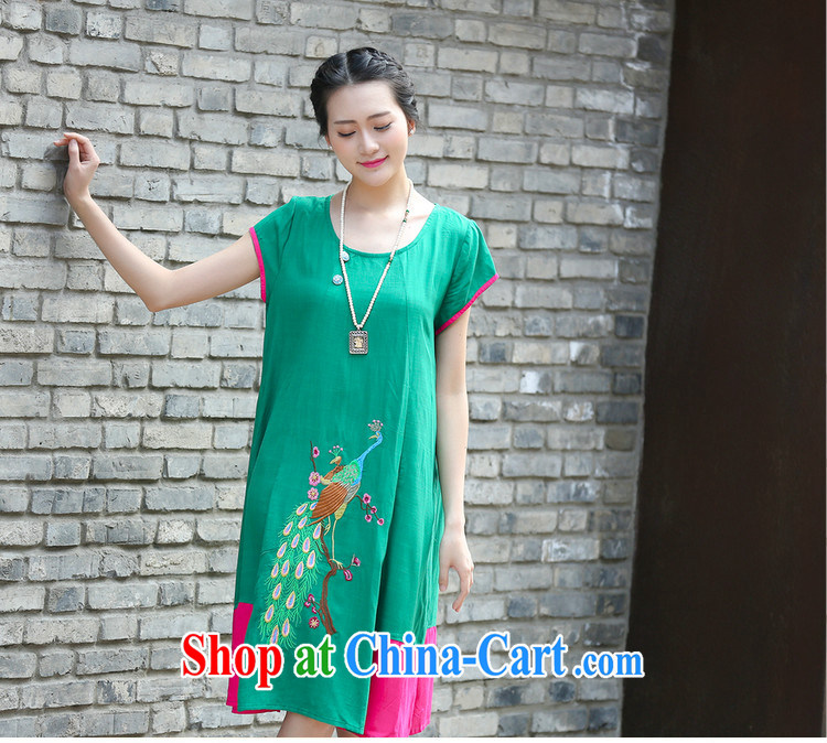 2015 new summer stitching embroidered jacquard ethnic wind dresses cotton the female, long C 1131 black XXXL pictures, price, brand platters! Elections are good character, the national distribution, so why buy now enjoy more preferential! Health