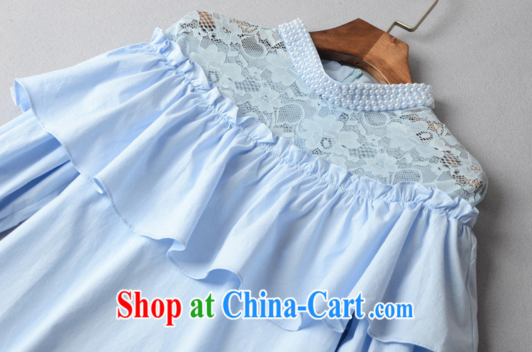9 month female * 2015 spring and summer new European and American female spell lace collar pin Pearl cuff Princess bat T pension 41,409 blue L pictures, price, brand platters! Elections are good character, the national distribution, so why buy now enjoy more preferential! Health
