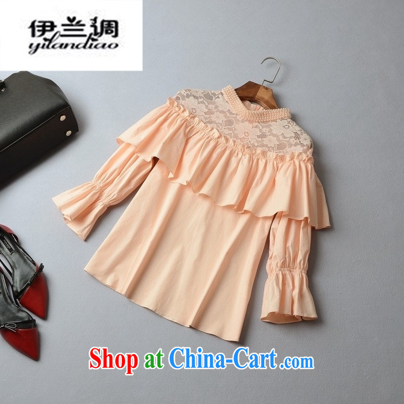 9 month female * 2015 spring and summer new European and American female spell lace collar pin Pearl cuff Princess bat T pension 41,409 blue L, blue, and, shopping on the Internet