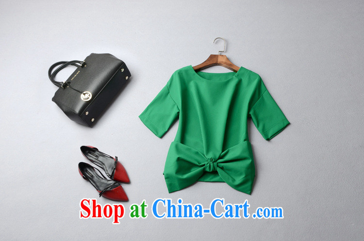 9 month female * 2015 spring and summer new Europe female round-collar short-sleeve, with the bow-tie solid color T pension 42,507 red L pictures, price, brand platters! Elections are good character, the national distribution, so why buy now enjoy more preferential! Health