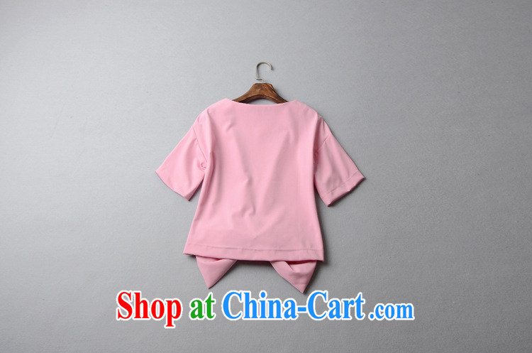 9 month female * 2015 spring and summer new Europe female round-collar short-sleeve, with the bow-tie solid color T pension 42,507 red L pictures, price, brand platters! Elections are good character, the national distribution, so why buy now enjoy more preferential! Health