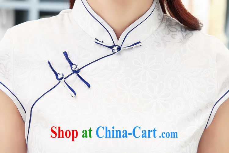 Mrs M, summer 2015 with new, Retro, tie coin stamp cheongsam graphics style white L pictures, price, brand platters! Elections are good character, the national distribution, so why buy now enjoy more preferential! Health