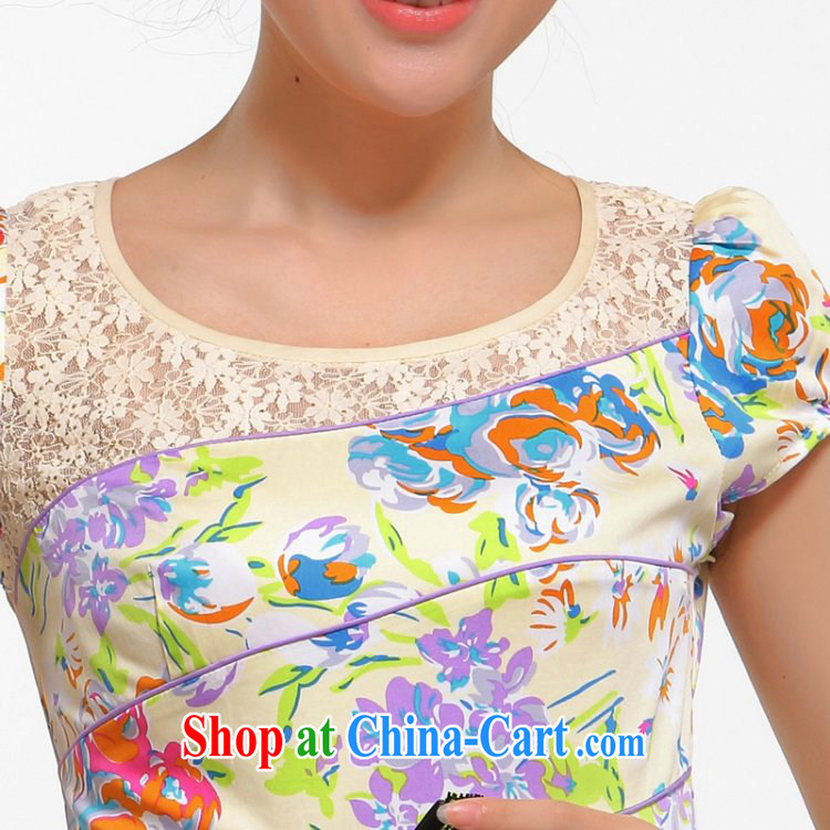once and for all silence the cheongsam summer 2015 stylish new, improved sense of beauty video thin retro floral cheongsam dress light blue 2 XL pictures, price, brand platters! Elections are good character, the national distribution, so why buy now enjoy more preferential! Health