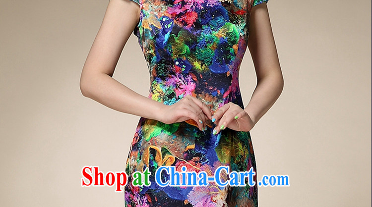 Oh, the 2015 summer new stamp duty round-collar short-sleeve MOM replace dresses beauty charm antique dresses blue stamp XXXL pictures, price, brand platters! Elections are good character, the national distribution, so why buy now enjoy more preferential! Health