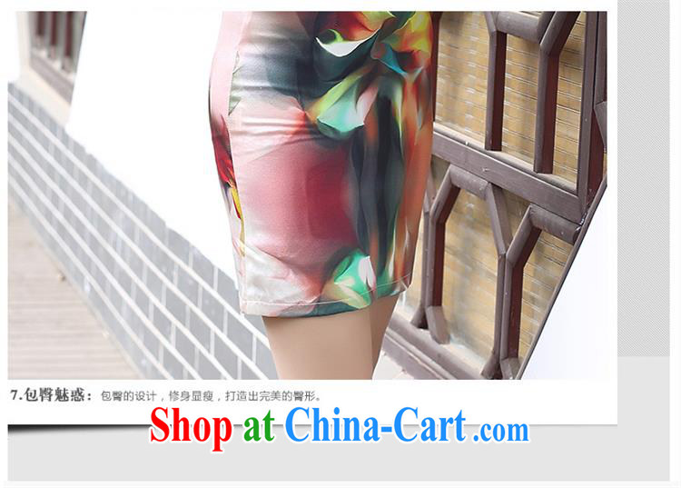 New Listing sauna Silk Cheongsam simple and elegant and exclusive heavy silk summer Lotus beauty dresses pink XXL pictures, price, brand platters! Elections are good character, the national distribution, so why buy now enjoy more preferential! Health