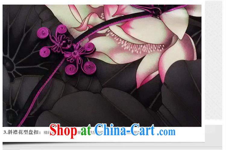 2015 spring fashion cheongsam dress improved retro upscale sauna silk Silk Cheongsam 8053 purple XXL pictures, price, brand platters! Elections are good character, the national distribution, so why buy now enjoy more preferential! Health