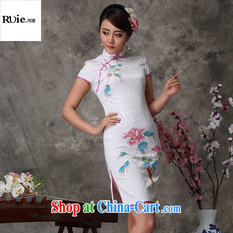 Mu Lan charm new summer high-end Chinese classical beauty graphics thin robes 802 white XXL, health concerns (Rvie .), and, on-line shopping