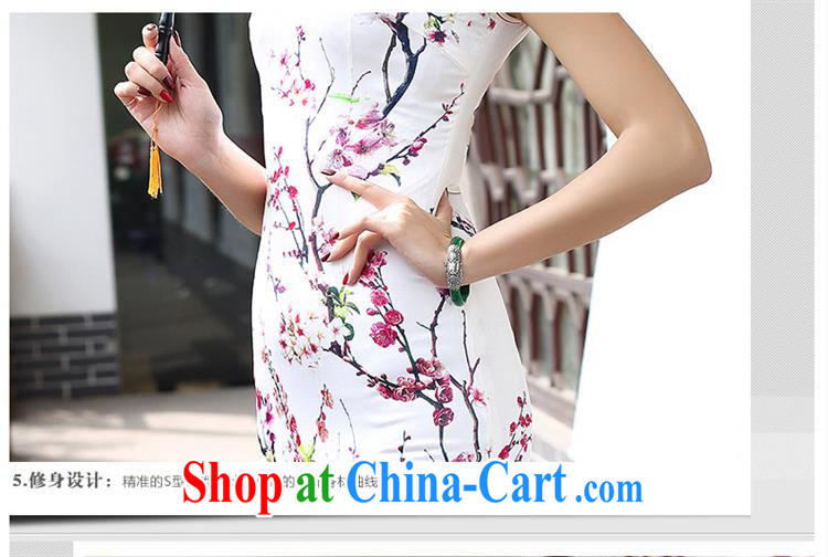 Summer 2015 New factory direct new high-end custom 100% heavy Silk Cheongsam white XXL pictures, price, brand platters! Elections are good character, the national distribution, so why buy now enjoy more preferential! Health