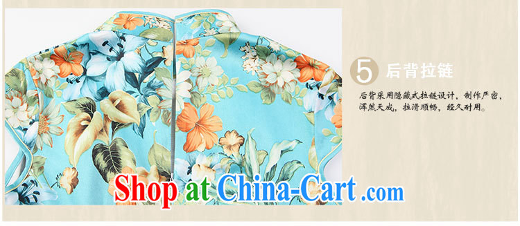 2015 qipao cheongsam new improved stylish summer cotton cultivating cheongsam dress 2014 New Green XXL pictures, price, brand platters! Elections are good character, the national distribution, so why buy now enjoy more preferential! Health