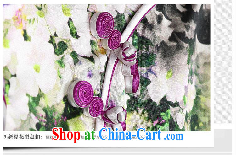 Silk Dresses summer new stamp duty standard sauna silk, genuine antique and elegant short cheongsam dress 8072 purple XXL pictures, price, brand platters! Elections are good character, the national distribution, so why buy now enjoy more preferential! Health