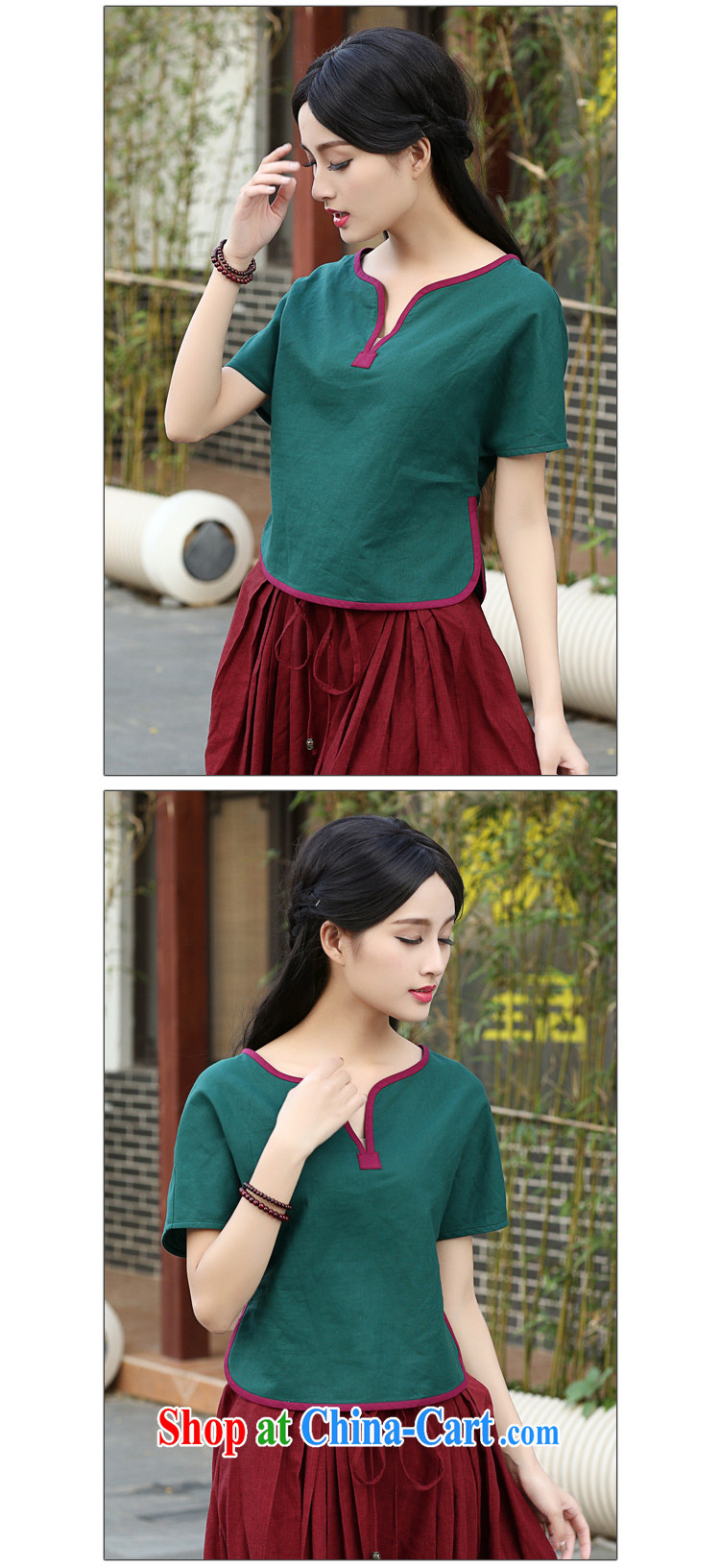 China classic Chinese style, serving improved cotton the Chinese Tang Women's clothes 2015 summer short-sleeved daily tea serve red XL pictures, price, brand platters! Elections are good character, the national distribution, so why buy now enjoy more preferential! Health