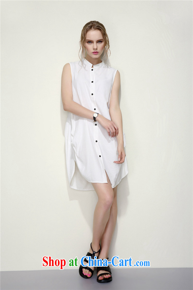 The summer 2015 new female retro China wind improved cheongsam stylish beauty loose long summer dresses shirt dresses white version XXL pictures, price, brand platters! Elections are good character, the national distribution, so why buy now enjoy more preferential! Health