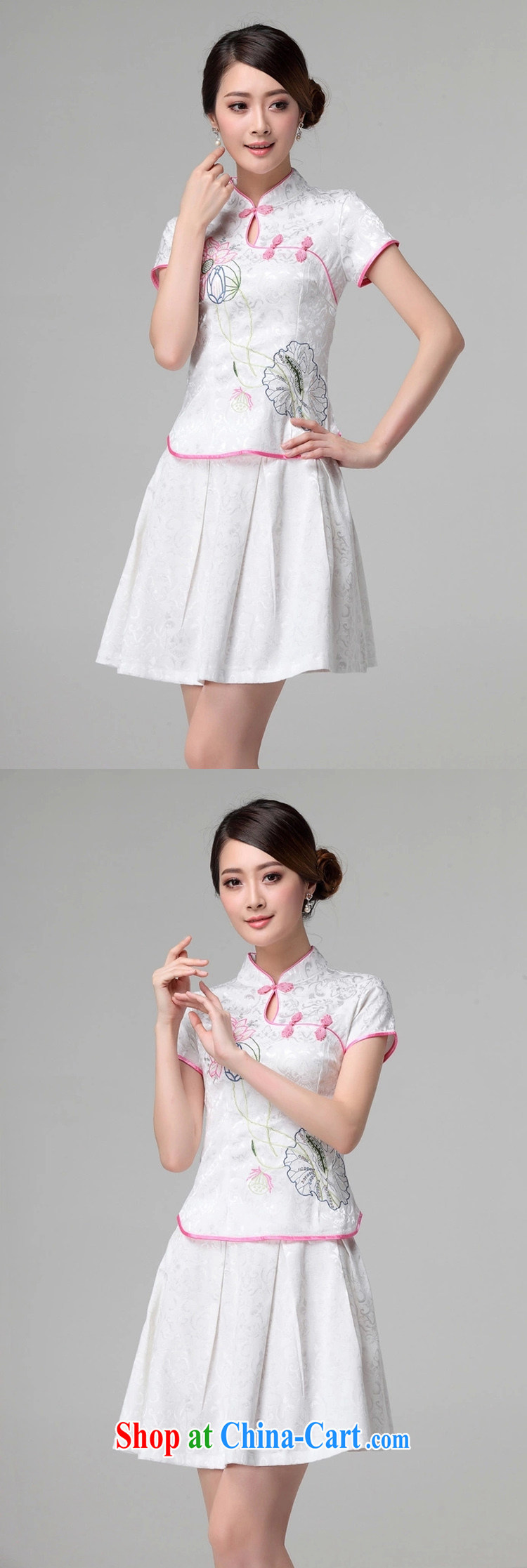 Card in accordance with our 2015 spring and summer female new beauty routine retro long-sleeved improved cheongsam stylish two-piece with pink short-sleeved S pictures, price, brand platters! Elections are good character, the national distribution, so why buy now enjoy more preferential! Health