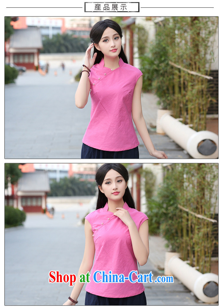 China classic original Chinese Han-tang is improved, daily summer dresses T-shirt artistic temperament T shirt Magenta XXL pictures, price, brand platters! Elections are good character, the national distribution, so why buy now enjoy more preferential! Health