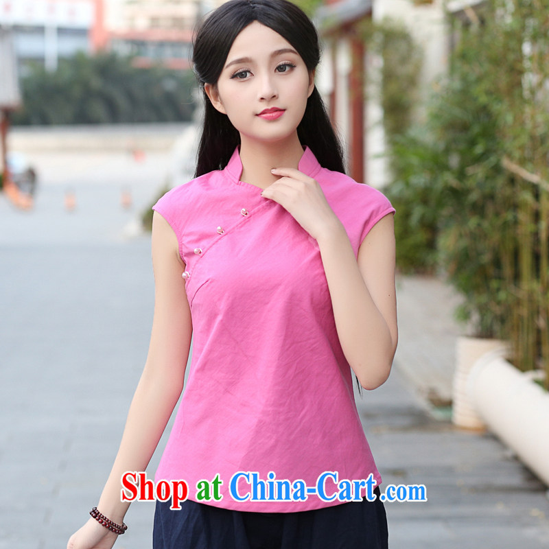 China classic original Chinese Han-tang is improved, daily summer dresses T-shirt artistic temperament T shirt Magenta XXL, China Classic (HUAZUJINGDIAN), and, on-line shopping