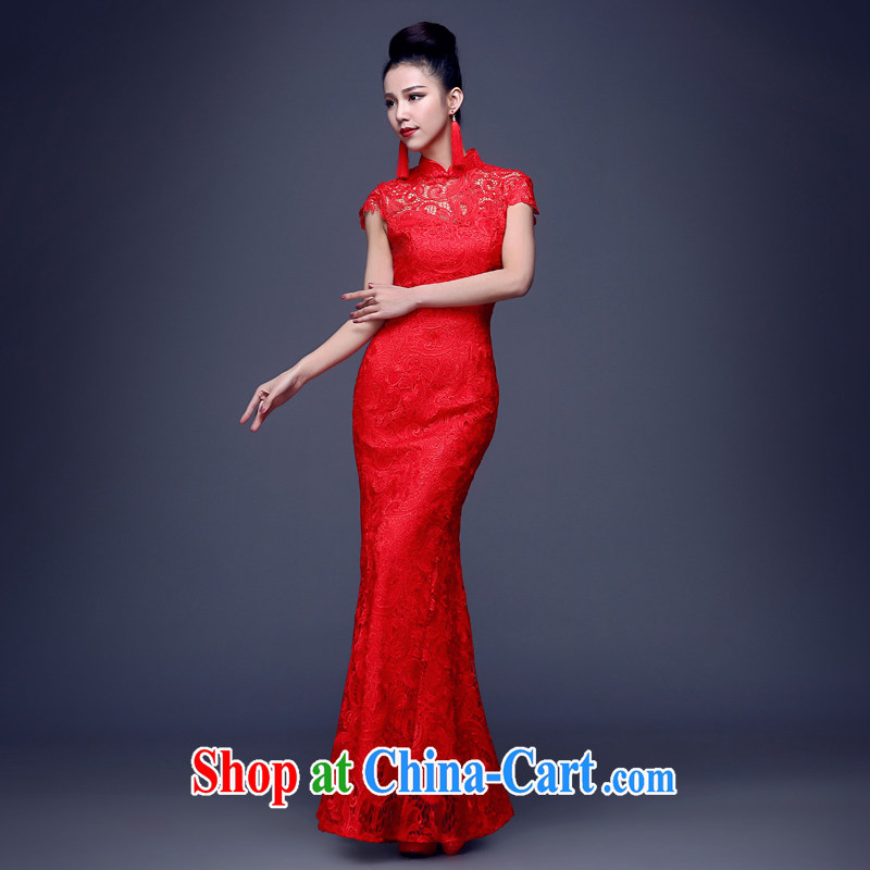 Toast clothing 2015 New Red lace short-sleeved high-waist pregnant women bridal wedding dress beauty dresses dresses short, short-sleeve can be done without the not-for-love, in accordance with China, shopping on the Internet