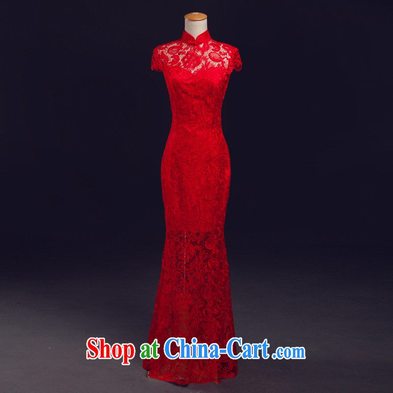 Toast clothing 2015 New Red lace short-sleeved high-waist pregnant women bridal wedding dress beauty dresses dresses short, short-sleeve can be done without the not-for-love, in accordance with China, shopping on the Internet