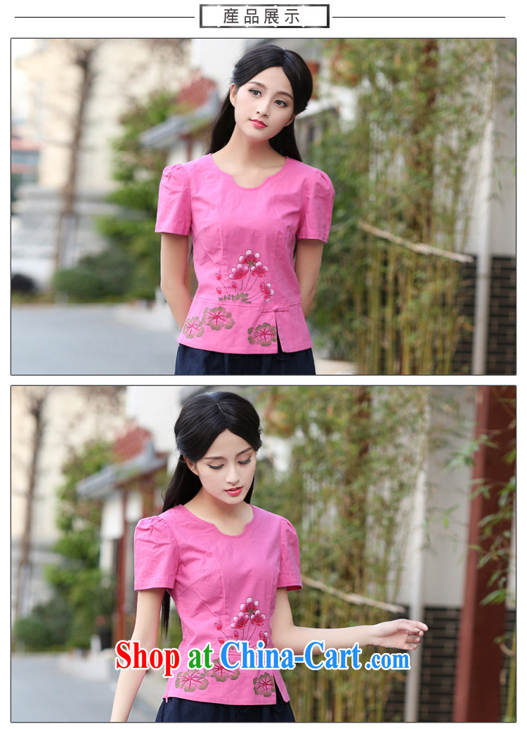 China classic original hand-painted cotton Ma China wind Tang Women's clothes 2015 summer arts day, served fresh small Magenta XXL pictures, price, brand platters! Elections are good character, the national distribution, so why buy now enjoy more preferential! Health