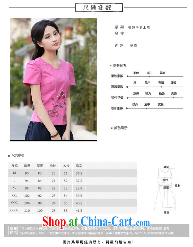 China classic original hand-painted cotton Ma China wind Tang Women's clothes 2015 summer arts day, served fresh small Magenta XXL pictures, price, brand platters! Elections are good character, the national distribution, so why buy now enjoy more preferential! Health