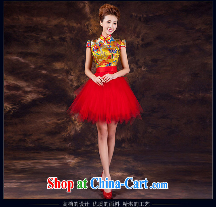 Toast clothing 2015 new summer dresses dresses improved Chinese marriage service performances and sisters dress shaggy dress short-sleeved Dragon can be done without the not-for-pictures, price, brand platters! Elections are good character, the national distribution, so why buy now enjoy more preferential! Health