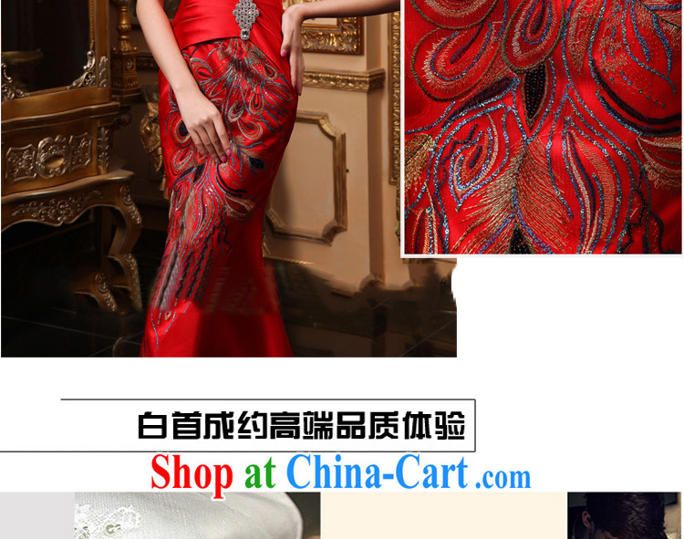 White first about serving toast summer 2015 new bride toast dress red long dress single shoulder crowsfoot cultivating their bows red M pictures, price, brand platters! Elections are good character, the national distribution, so why buy now enjoy more preferential! Health