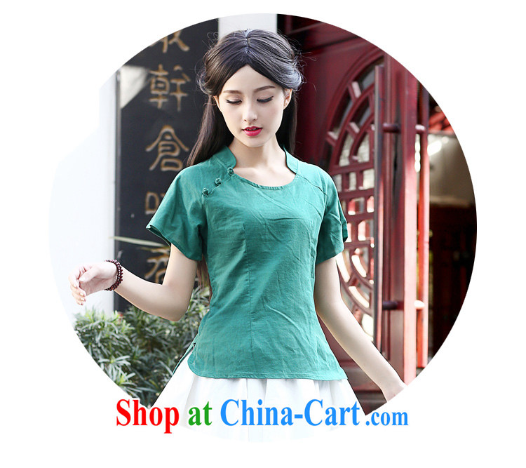 China classic Original Design China wind Chinese nation, Ms. wind summer hand-painted cotton Ma shirt daily arts green XXL pictures, price, brand platters! Elections are good character, the national distribution, so why buy now enjoy more preferential! Health