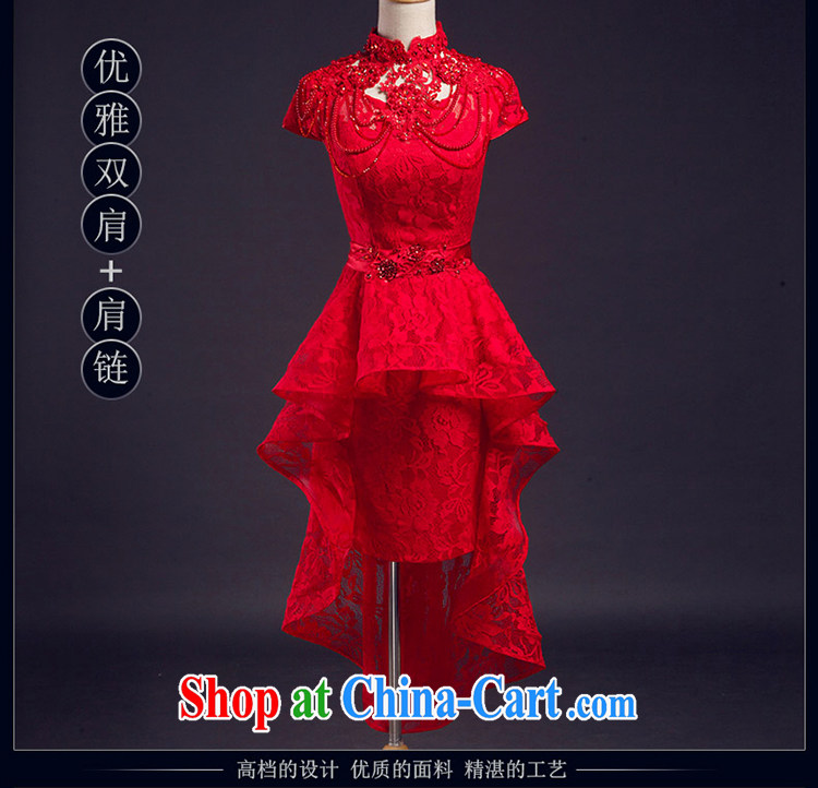 Toast clothing 2015 New Red lace short-sleeved high-waist pregnant women bridal wedding dress beauty dresses dresses wiped his chest, shoulder chain can be set to Do not do not switch pictures, price, brand platters! Elections are good character, the national distribution, so why buy now enjoy more preferential! Health