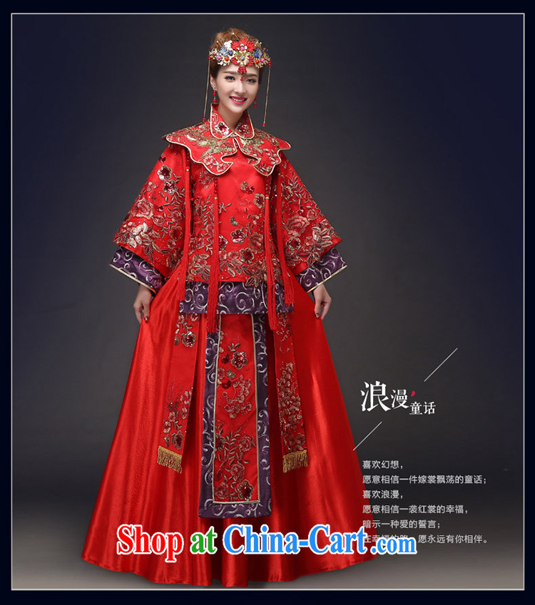 Show reel Service Bridal Chinese wedding dress red bows married Yi retro dresses 2015 spring and summer New Sau kimono red XXL pictures, price, brand platters! Elections are good character, the national distribution, so why buy now enjoy more preferential! Health