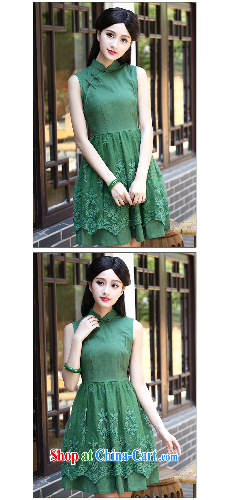 China classic cotton Ma lace improved daily, qipao dresses and elegant classic beauty aura 2015 summer silver scarlet XXL pictures, price, brand platters! Elections are good character, the national distribution, so why buy now enjoy more preferential! Health