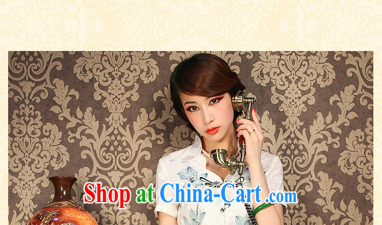 spend the summer with new, improved retro Lotus V collar, short-sleeved short manually load the Snap flowers cheongsam shirt such as the color 2 XL pictures, price, brand platters! Elections are good character, the national distribution, so why buy now enjoy more preferential! Health