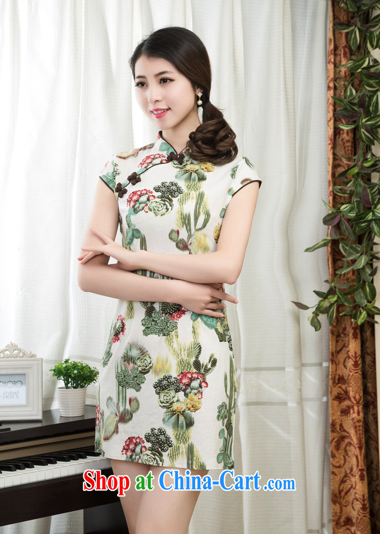 Of the more than 2015 New floral cheongsam elegant Chinese classical beauty graphics thin short cheongsam dress daily summer improved stylish stamp style female 03 S, pictures, price, brand platters! Elections are good character, the national distribution, so why buy now enjoy more preferential! Health