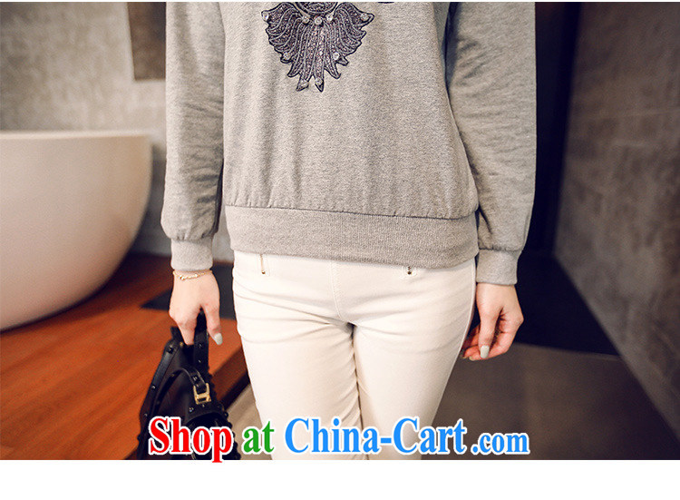 Korean female spring Eagle stamp round-collar T pension female S 767 gray black are code pictures, price, brand platters! Elections are good character, the national distribution, so why buy now enjoy more preferential! Health
