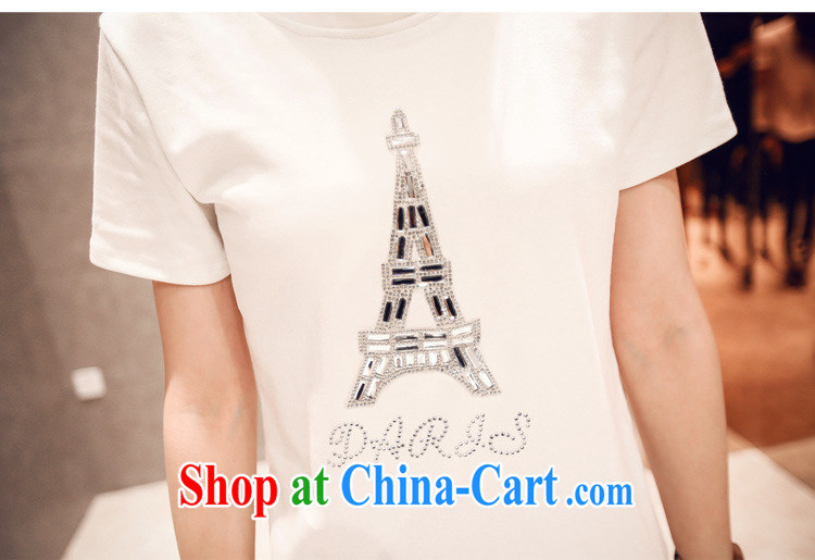 short-sleeve girls T-shirt summer maximum code Cultivating Female in Europe the Eiffel Tower T 桖 parquet drill long-sleeved T-shirt S 816 white are code pictures, price, brand platters! Elections are good character, the national distribution, so why buy now enjoy more preferential! Health