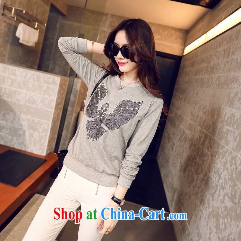 Korean female spring Eagle stamp T pension female S 767 Black Gray, code, and the United States according to Day together (meitianyihuan), and, on-line shopping