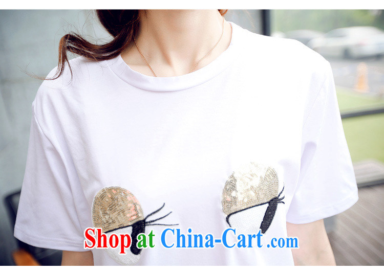 New summer, short-sleeved Dress Shirt T big eyes that are round-collar T-shirt girls summer S 925 white are code pictures, price, brand platters! Elections are good character, the national distribution, so why buy now enjoy more preferential! Health